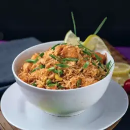 أرز مقلي مشكل